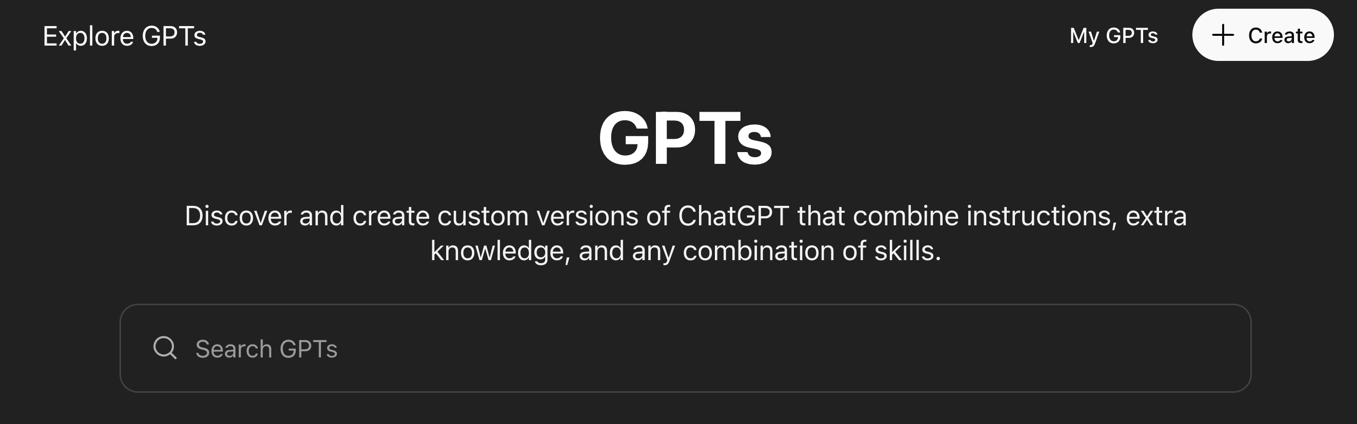 Explore GPTs Explore GPTs