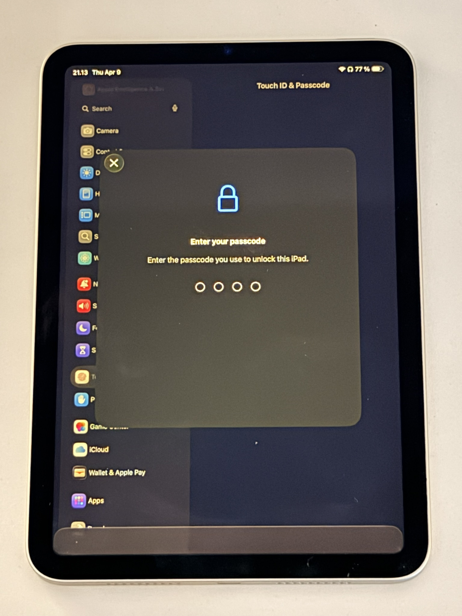 iPad numpad not visible bug iPad numpad not visible bug